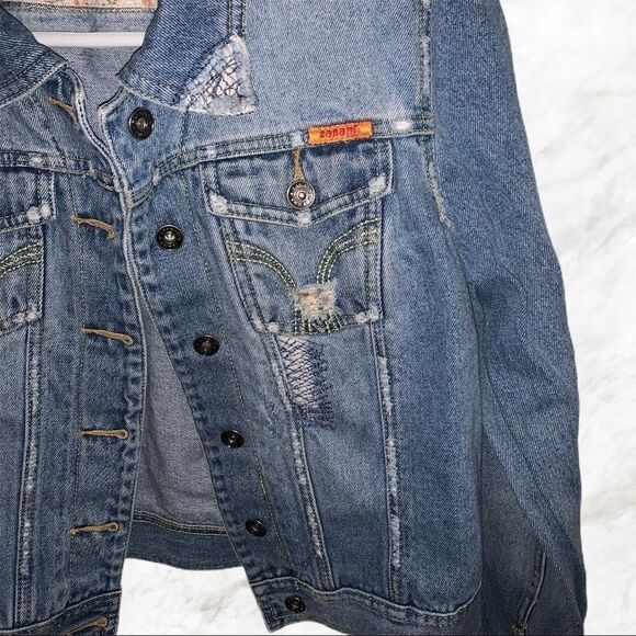 Zana Di Distressed Denim Jacket - Picture 3 of 6